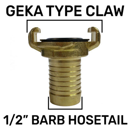 Premium Garden Hose Yellow with Geka Type Claw Fittings