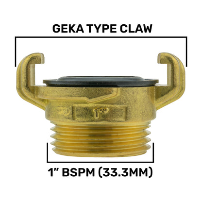 IBC 2” S60X6 Cap with BSPM-F Lever Valve and Geka Type Fitting