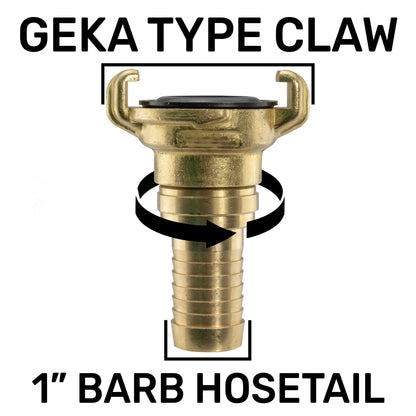 IBC 2” S60X6 Cap with Geka Type Fittings 25mm Swivel Barb