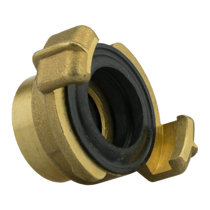 Two Way Tap Splitter Brass 3/4" BSP with Geka Type Outlets