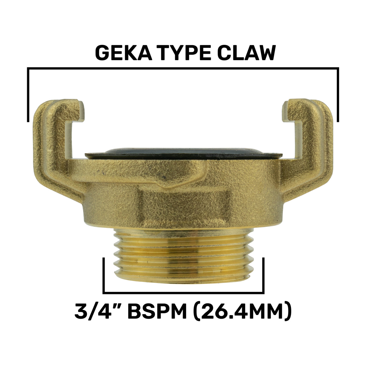 Wall Flange Kit 25mm MDPE + Bib Valve + Geka