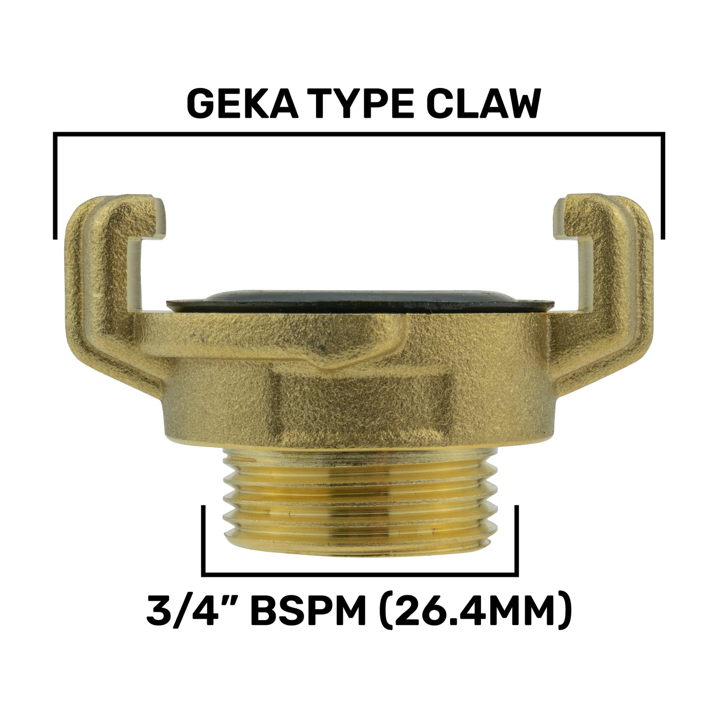 Wall Flange Kit 25mm MDPE + 19mm Barbed Geka Set