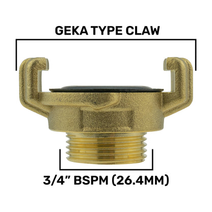 IBC 2” S60X6 Cap with Geka Type Fittings 19mm Barb