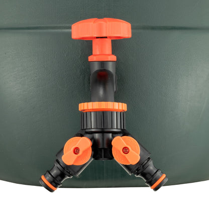 Water Butts Kit 3/4" PP Black Tap and Tap Splitter