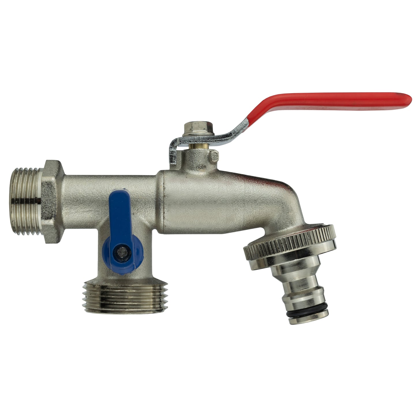 IBC 2” S60X6 Cap with Double Lever Tap, 1 x Max Flo Outlet and 1 x Standard Outlet