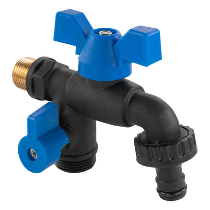 Garden Bib Double Tap 1/2" BSPM