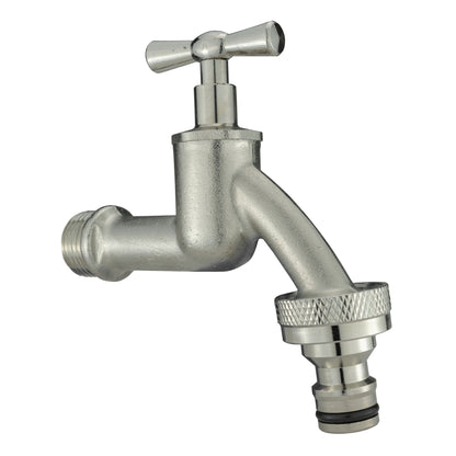 IBC 2” S60X6 Cap with Quick Connect Nickle Plated Bib Tap ½” BSP