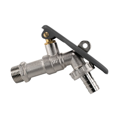 Wall Flange Kit 20mm MDPE - Lever Tap Hose Barb and Lever Lock