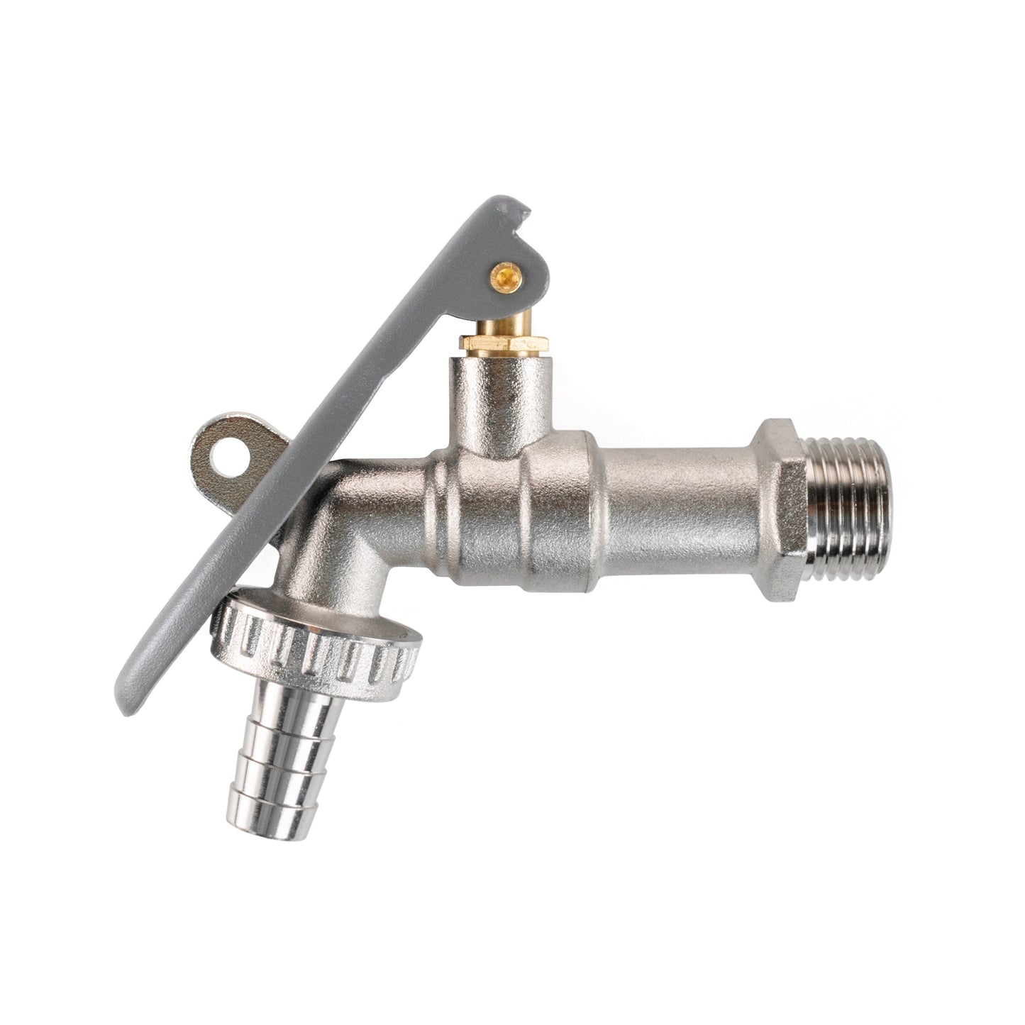 Water Butt Brass Kit 3/4" with Lever Tap Hose Barb and Lever Lock