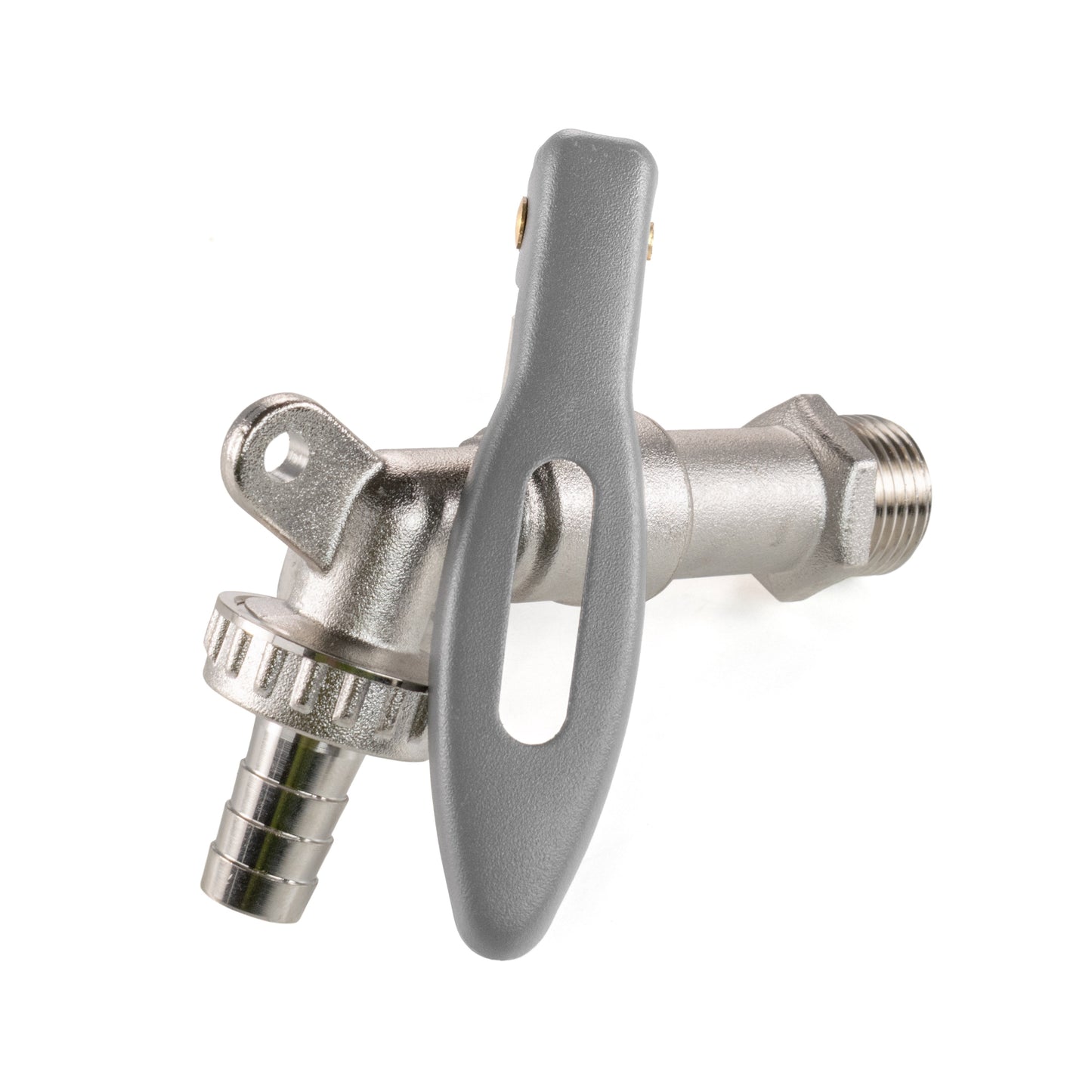 Water Butt Brass Kit 3/4" with Lever Tap Hose Barb and Lever Lock