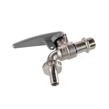 IBC 2" S60X6 - 1/2" BSP Cap with Lever Tap Hose Barb and Side Lock