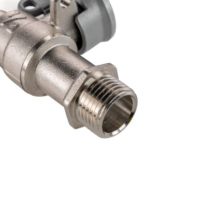 Water Butt Brass Kit 3/4" with Lever Tap Hose Barb and Side Lock