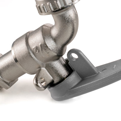 Water Butt Extension Kit 1/2" with Lever Tap Hose Barb and Side Lock and Drill Bit