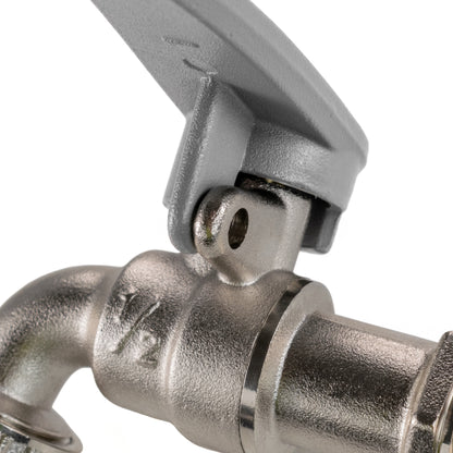 Water Butt Extension Kit 1/2" with Lever Tap Hose Barb and Side Lock