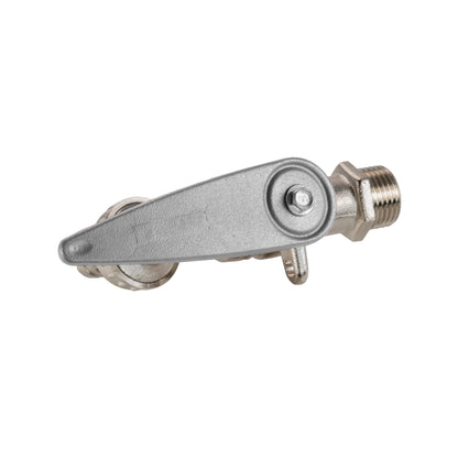 Water Butt Kit 1/2" with Lever Tap Hose Barb and Side Lock and Drill Bit