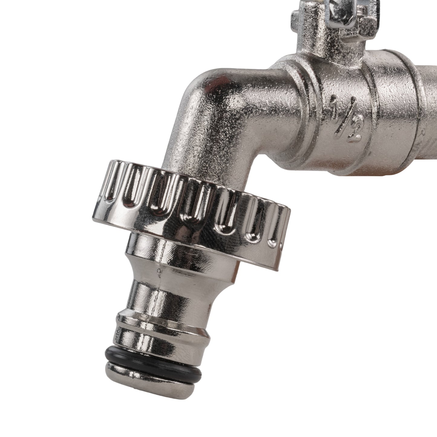 15mm Brass Wall Flange Kit with Quick Connect Lever Tap