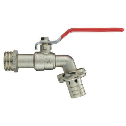 Wall Flange Kit 32mm MDPE + Lever Tap 3/4" Barb