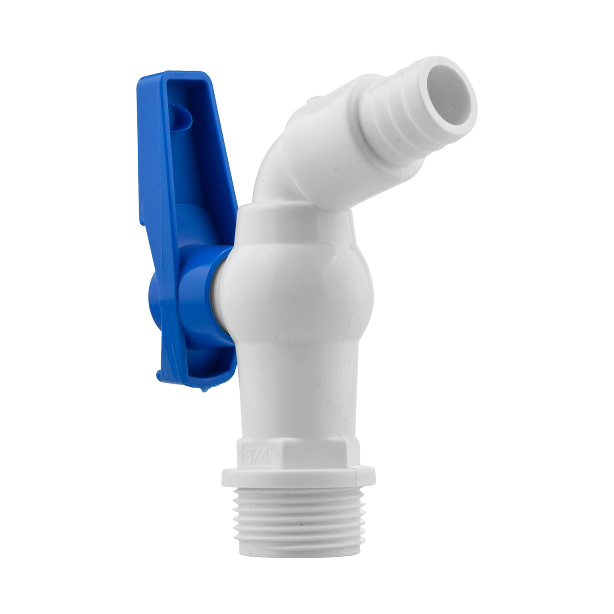 IBC 2” S60X6 Cap with White Blue Plastic Tap