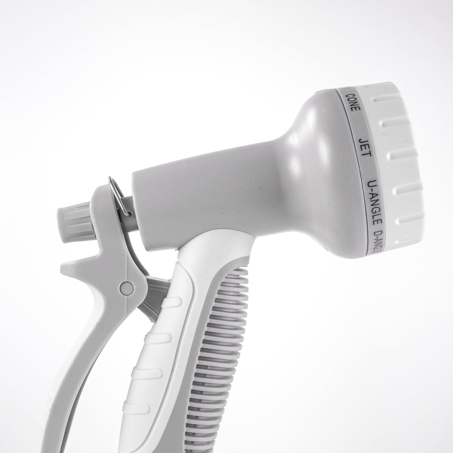 Hose Gun Water Sprayer Multi Pattern Adjustable, Gray/White