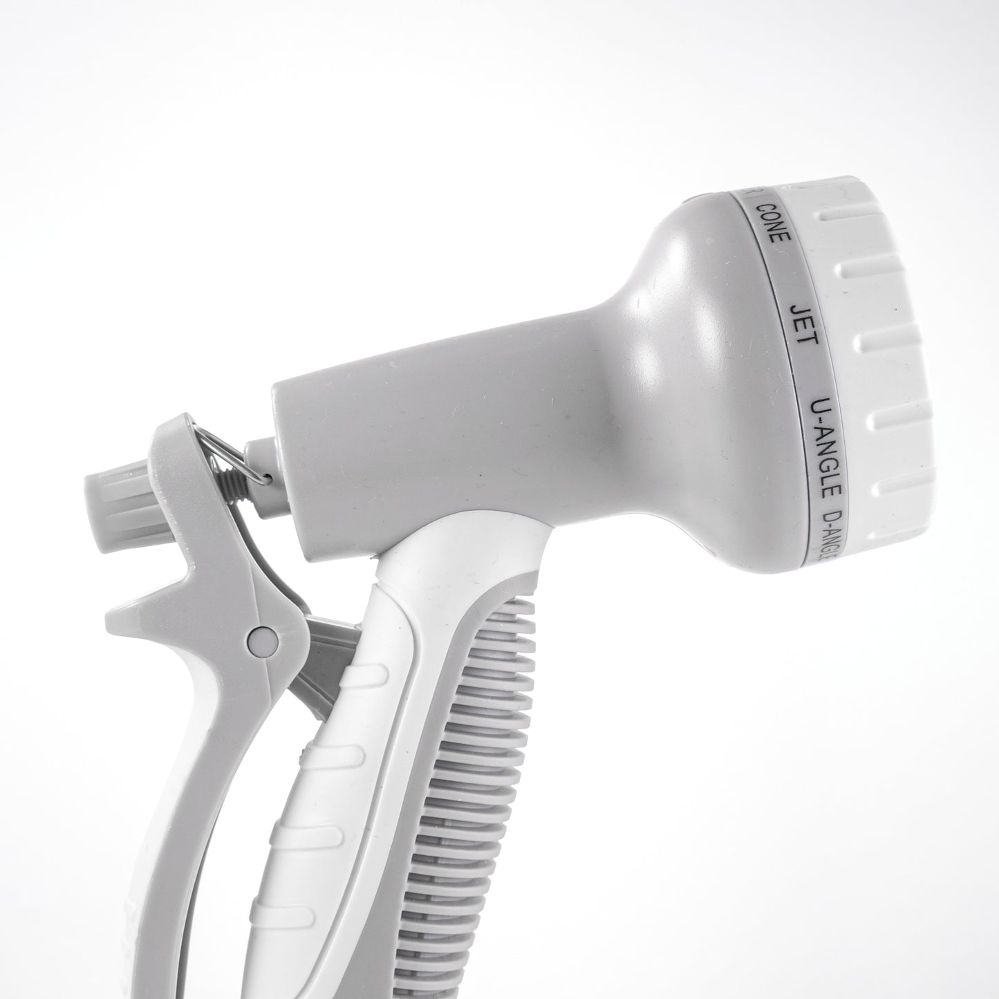 Hose Gun Water Sprayer Multi Pattern Adjustable, Gray/White