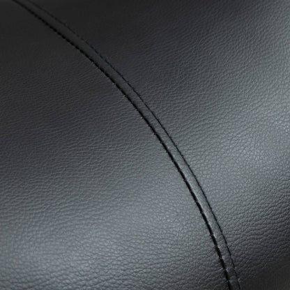 Homcom Cosmetic Stool 360 Rotate Height Adjustable Salon Massage Spa Chair Hydraulic Rolling Faux Leather Saddle Stool Mobility - Black