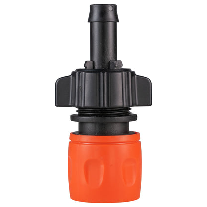 3/4" BSPF Thread Quick Connect Valve with Hose Connector 16mm Barb