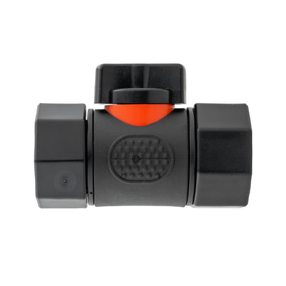 In-Line BSPF Valve with 2 x 25mm Brass Barb Connectors