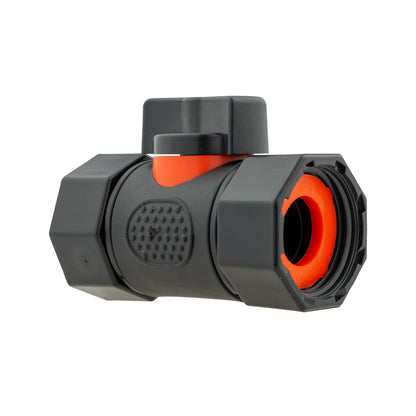Hose Connector WL with In-Line BSPF Valve and 16mm Barbed Straight