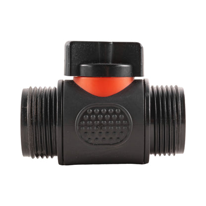 Hose Connector Blue with In-Line BSPM Valve and 19mm Brass Barb