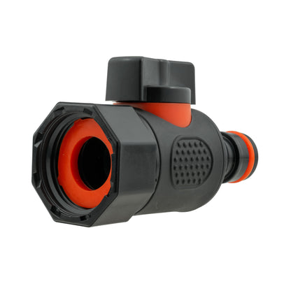 20mm MDPE Straight with BSPF-Quick Connect Valve & Hose Connector Zinc