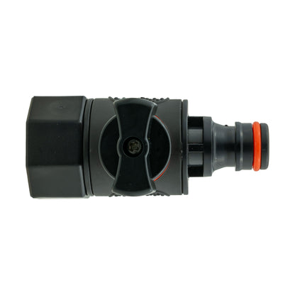 IBC 2” S60X6 Cap with BSPF Thread-Quick Connect Male Valve and Hose Connector Lock