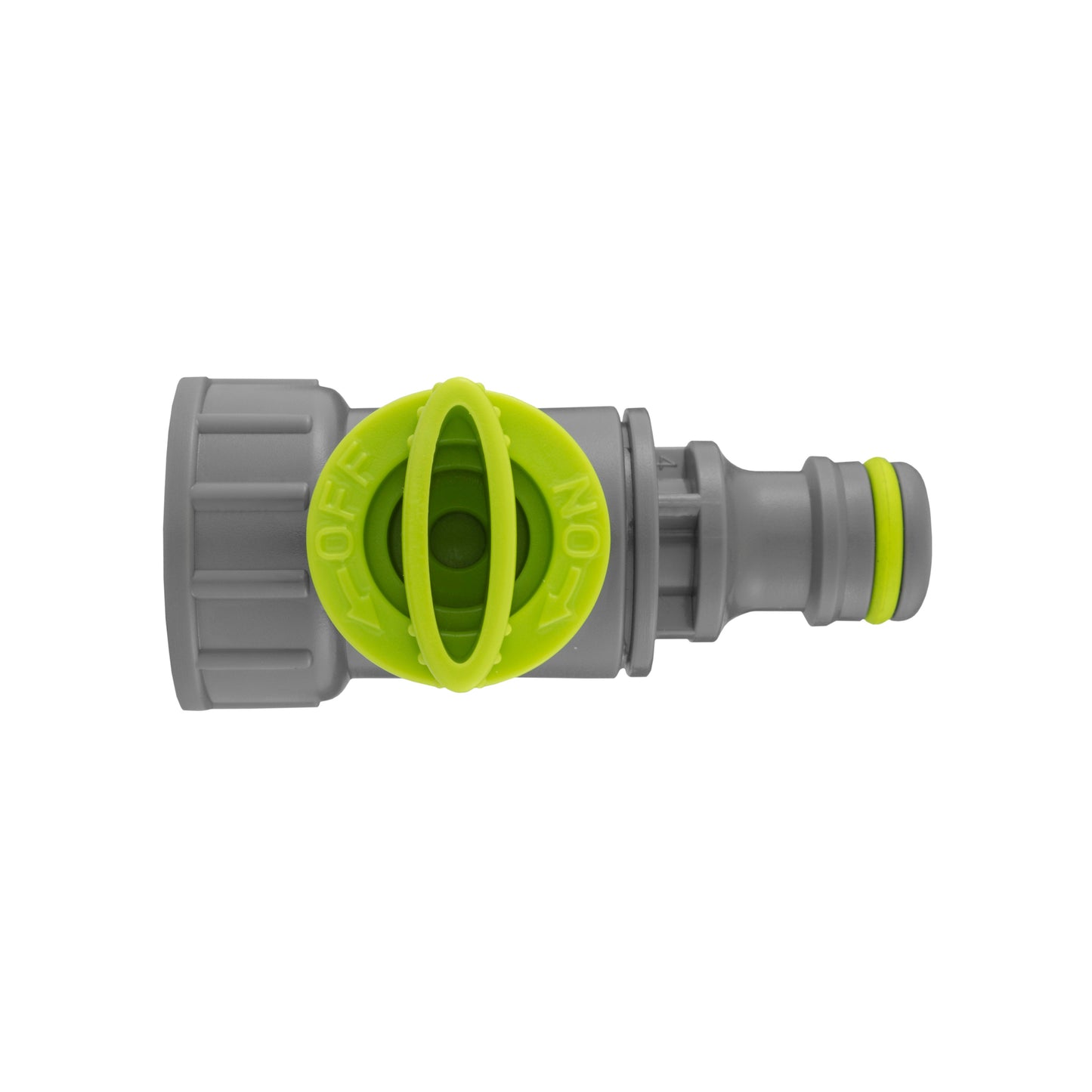 Tap Adapter with Valve ¾” BSPF – Snap-On Connector, Lime