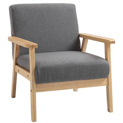 Minimalistic Wooden Frame Accent Chair