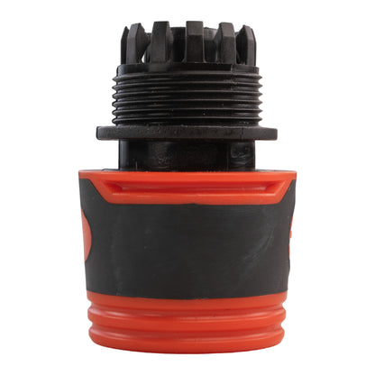 25mm Brass Barb with BSPF-Quick Connect Valve & Hose Connector Black Soft