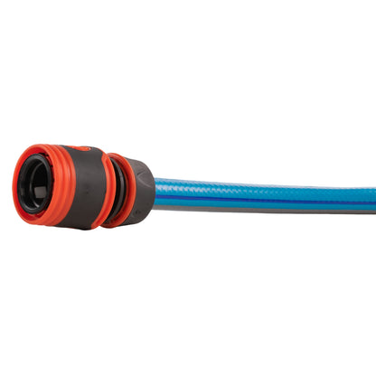 Hose Connector Blue with BSPF- Quick Connect Valve & Hose Connector Black Soft
