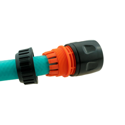 3/4" BSPF Thread Quick Connect Valve with Hose Connector Black