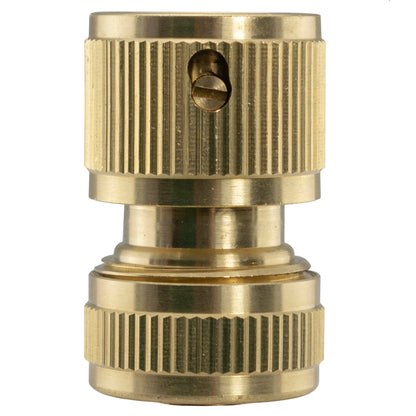 Water Butt Connector 3/4" BSP with BSPF-Quick Connect Valve & Hose Connector Brass