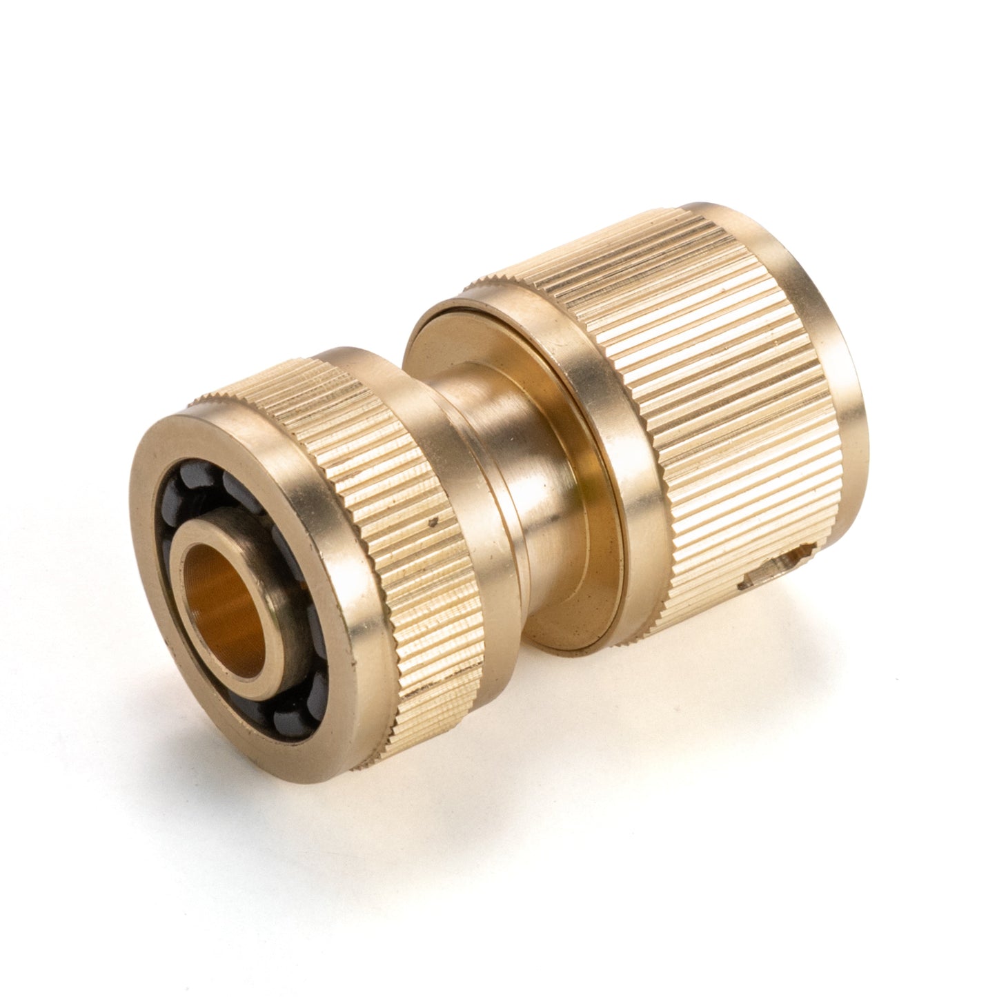 Three Way Tap Splitter Brass 3/4" BSP with Quick Connect and Hose Fittings