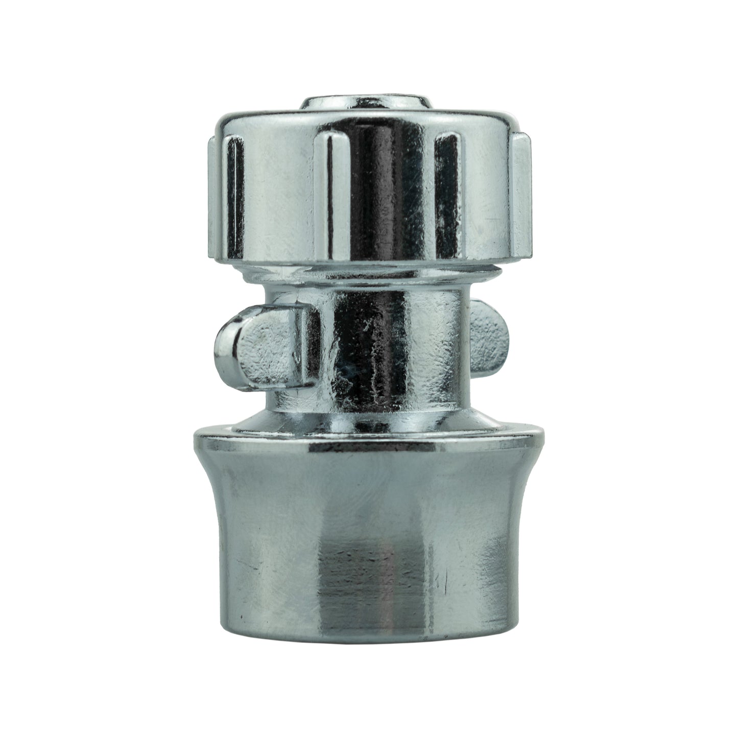IBC 2” S60X6 Cap with Lever Valve, Click Lock and Hose Connector Zinc