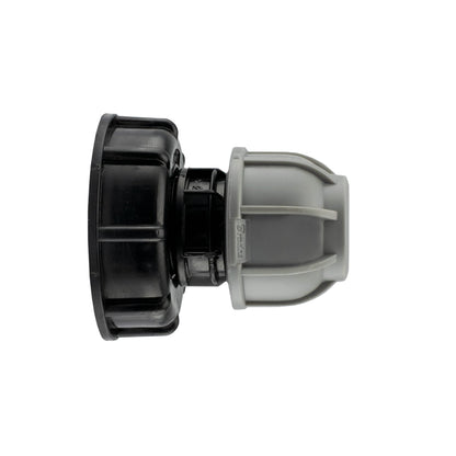 IBC 2” S60X6 Cap with 20mm MDPE Straight