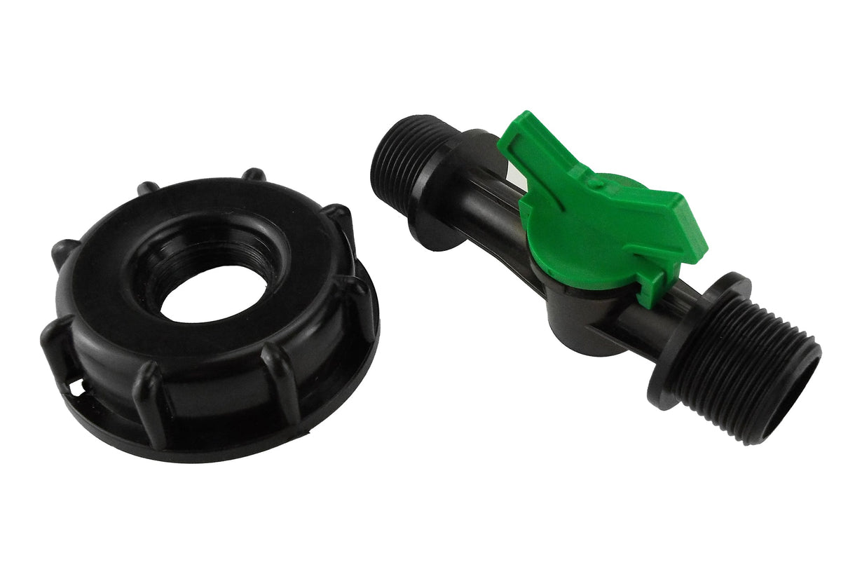 IBC 2” S60X6 Cap with ¾” BSP Male Threaded Irrigation Valve