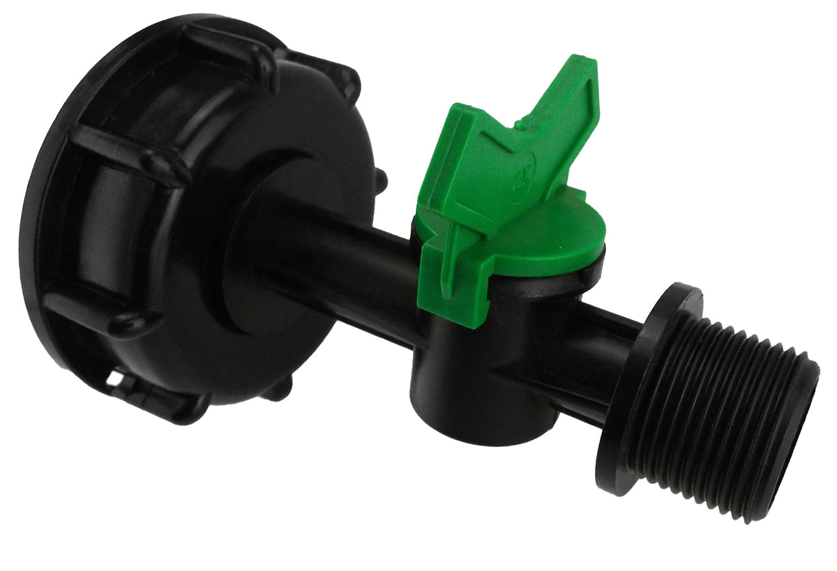 IBC 2” S60X6 Cap with ¾” BSP Male Threaded Irrigation Valve