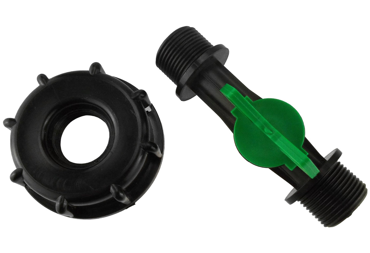 IBC 2” S60X6 Cap with ¾” BSP Male Threaded Irrigation Valve