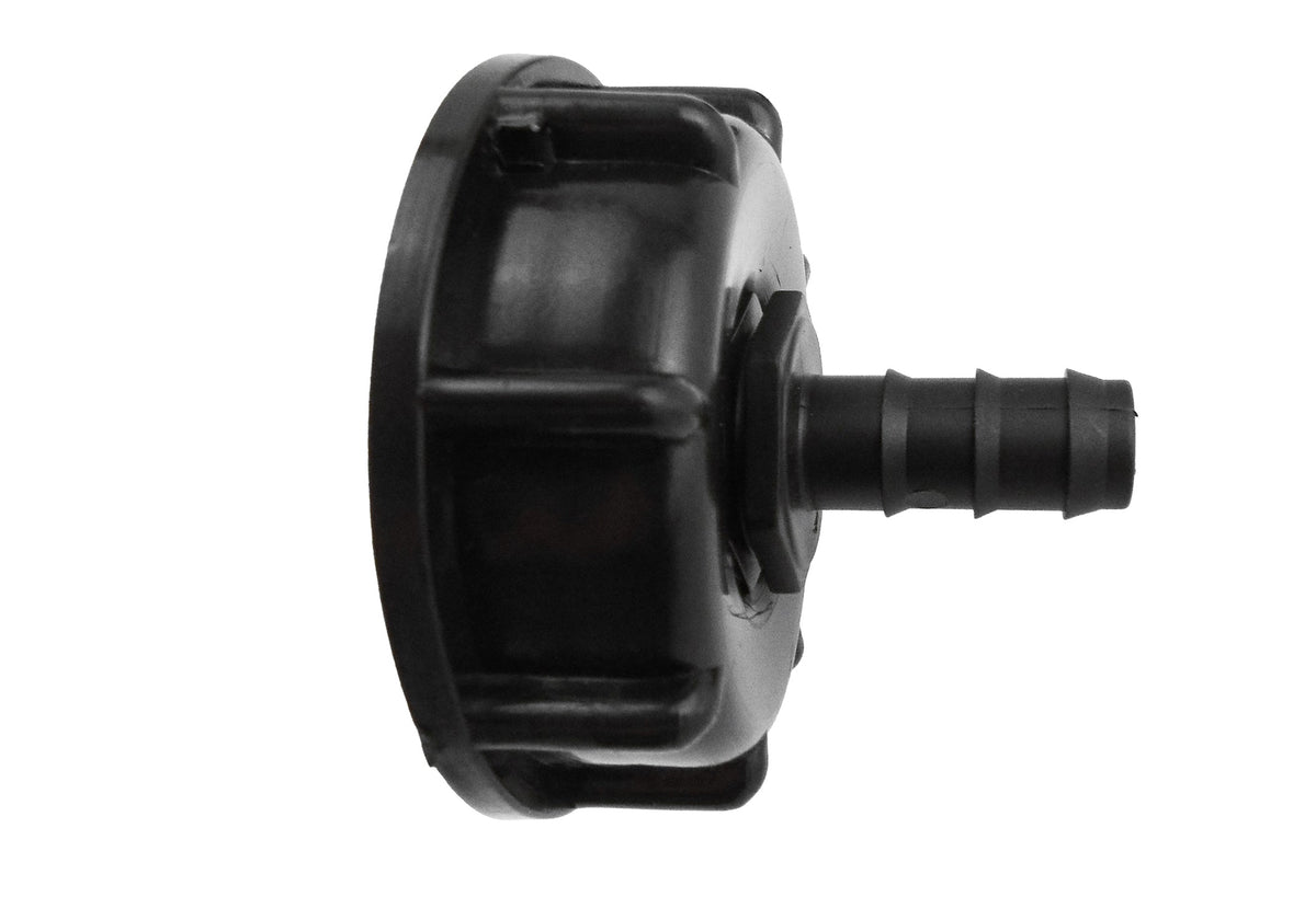 IBC 2” S60X6 Cap with Straight 16mm Barb