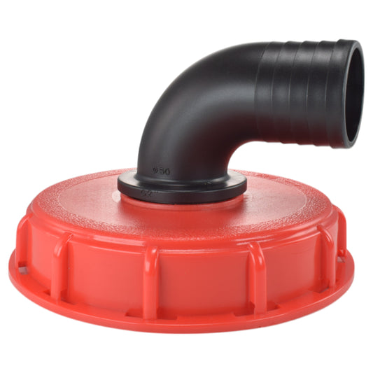 IBC 6-inch Cap Kit with 50mm Barbed Elbow Connector