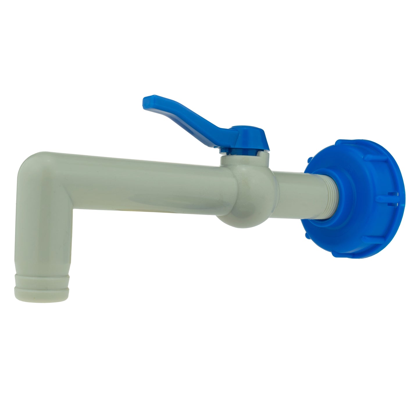 PP TAP 90 DEGREE WITH 1"BSPM INLET 32mm Barb Outlet + PTFE TAPE