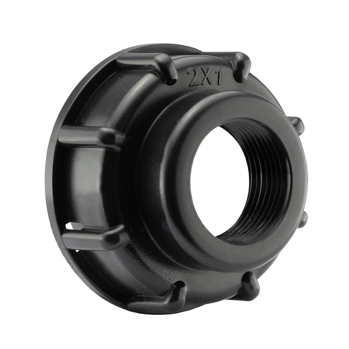 IBC 2” S60X6 Cap with Brass Compression Elbow 1” BSP – 28mm