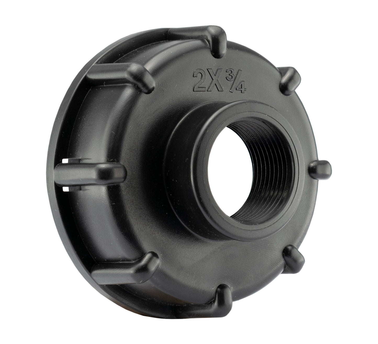 IBC 2” S60X6 Cap with Lever Valve and 19mm Barbed Tee