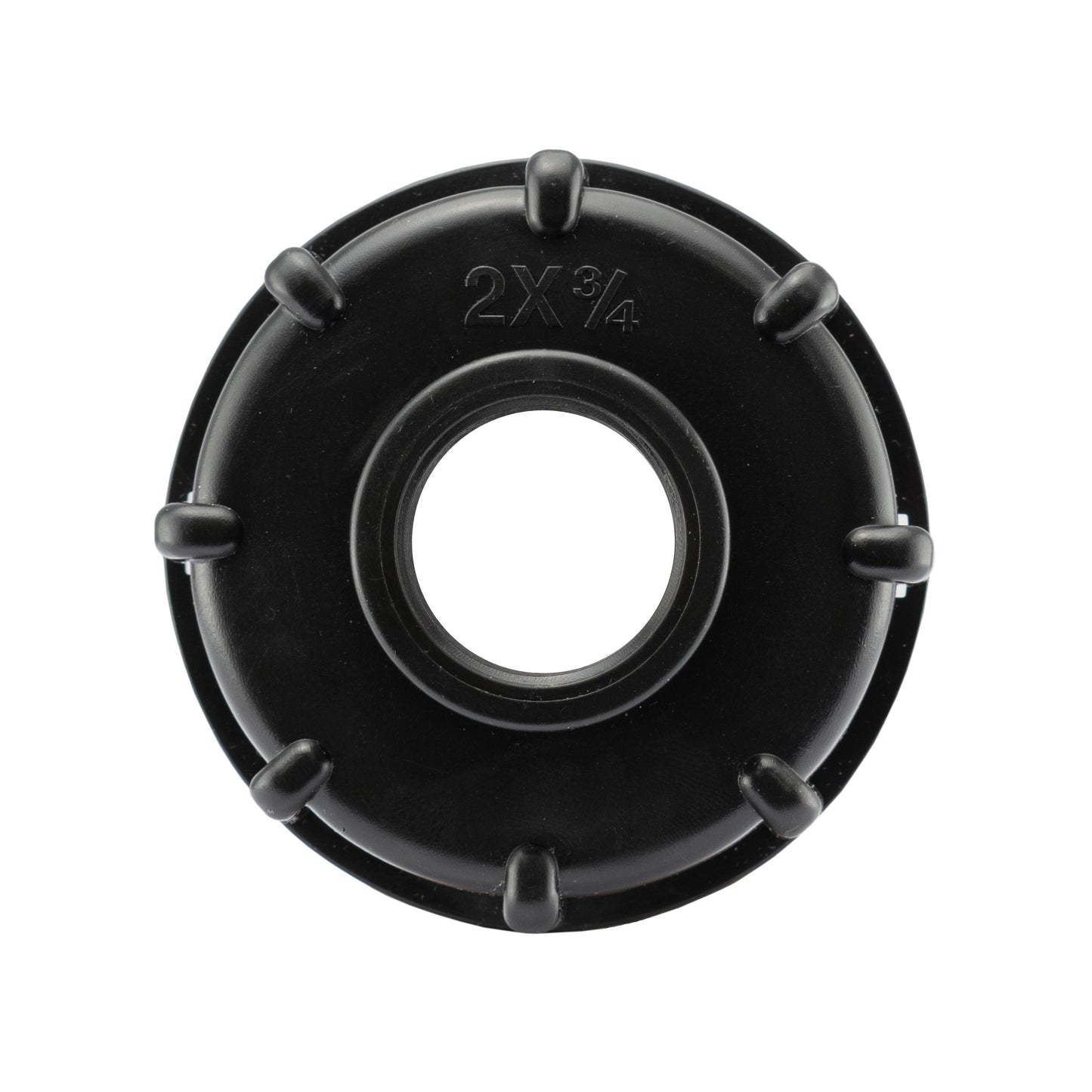 IBC 2” S60X6 Cap with Lever Tap and Max Flo Hose Connectors Set