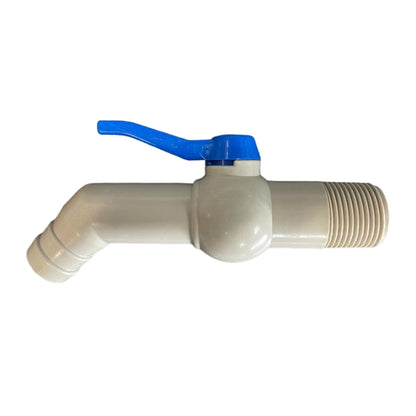 PP TAP 45 DEGREE WITH 1"BSPM INLET  170mm